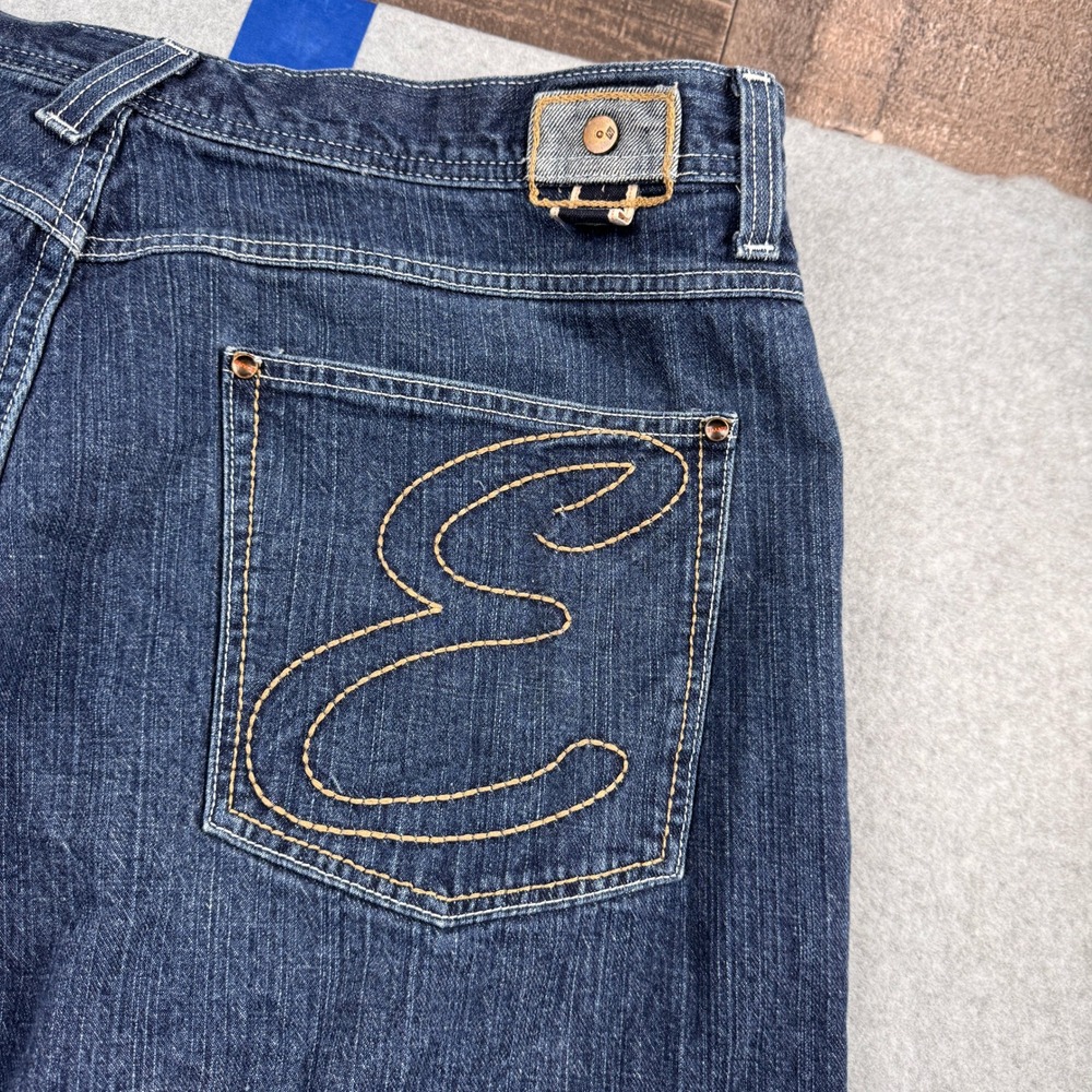 Enyce Jeans Mens 42 Blue Baggy Loose Wide Leg Embroidered Logo Streetwear Y2K - Picture 7 of 10